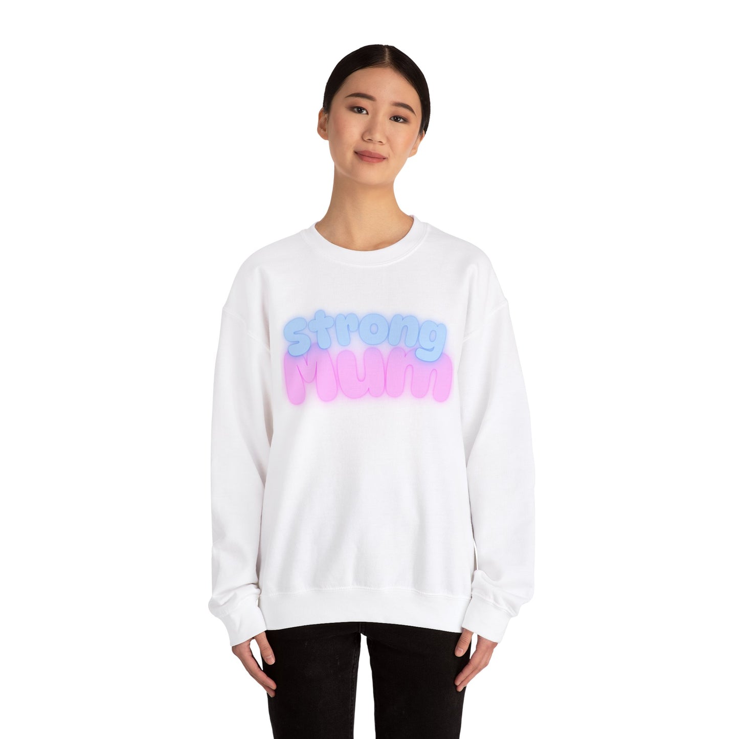 Strong Mum Unisex Crewneck Sweatshirt | Cozy Gift for Moms