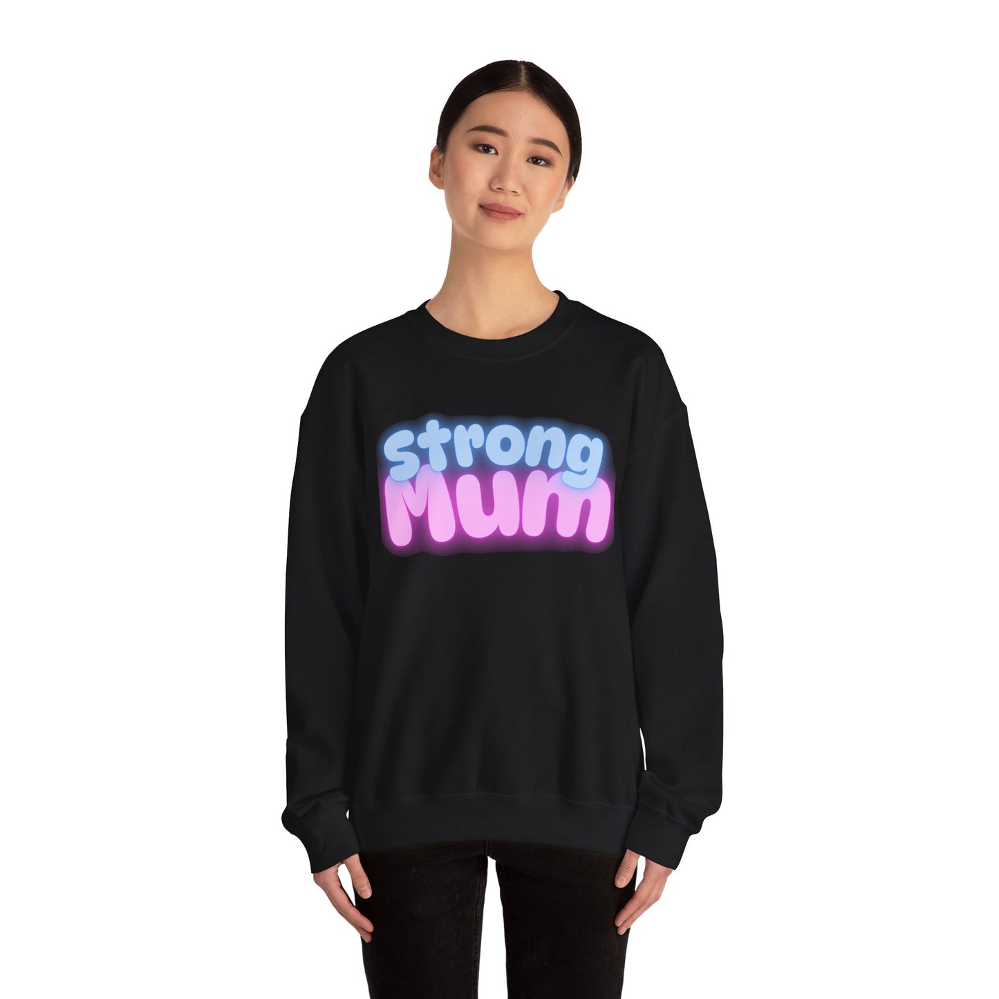 Strong Mum Unisex Crewneck Sweatshirt | Cozy Gift for Moms