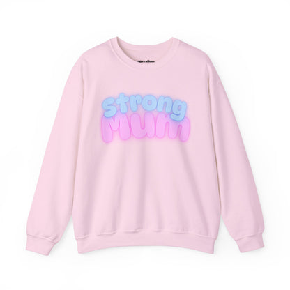 Strong Mum Unisex Crewneck Sweatshirt | Cozy Gift for Moms