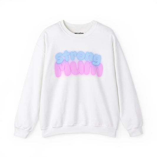 Strong Mum Unisex Crewneck Sweatshirt | Cozy Gift for Moms