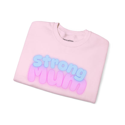 Strong Mum Unisex Crewneck Sweatshirt | Cozy Gift for Moms